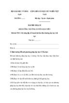 Bài thu hoạch bồi dưỡng thường xuyên tiểu học module 13