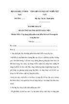 Bài thu hoạch bồi dưỡng thường xuyên tiểu học module 18