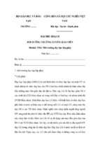Bài thu hoạch bồi dưỡng thường xuyên tiểu học module 4