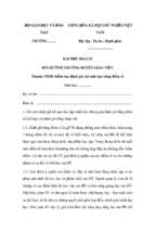 Bài thu hoạch bồi dưỡng thường xuyên tiểu học module 28