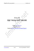 HƯỚNG DẪN HỌC NGOẠI NGỮ NHANH