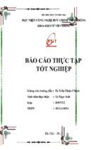 Báo cáo thực tập tốt nghiệp trung tâm tư vấn đầu tư chuyển giao công nghệ   viện khoa học kỹ thuật bưu điện