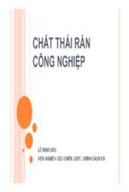 CHẤT THẢI RẮN CÔNG NGHIỆP