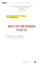 Báo cáo thí nghiệm vi xử lý