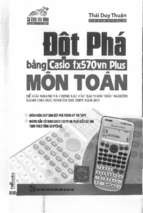 Đột phá bằng Casio fx570VN Plus môn Toán Thái Duy Thuận (VIỆT NAKATA PUBLISH)