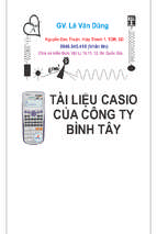Casio giải toán vật lý, lê văn dũng