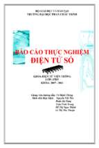 Báo cáo thực nghiệm điện tử số