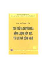 Tich tru va chuyen hoa nang luong hoa hoc