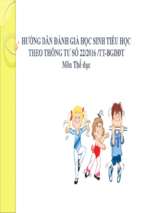 Hướng dẫn đánh giá môn thể dục theo thông tư 22_2