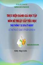 Hướng dẫn đánh giá môn mỹ thuật theo thông tư 22_2