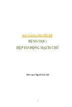 Hẹp eo động mạch chủ của tác giả nguyễn lân việt