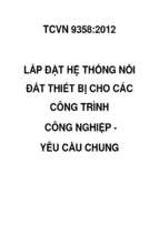 LẮP ĐẶT HỆ THỐNG NỐI ĐẤT THIẾT BỊ CHO CÁC CÔNG TRÌNH  CÔNG NGHIỆP - YÊU CẦU CHUNG