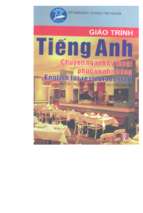 Giáo trình tiếng anh chuyên ngành kĩ thuật phục vụ nhà hàng p1