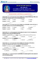 đề thi thử lần 2 thpt quỳ hợp 1
