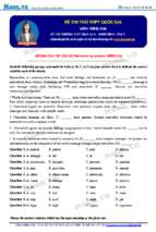 đề thi thử lần 1 thpt hoa lư a