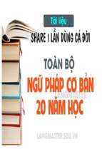 Toàn bộ ngữ pháp tiếng anh