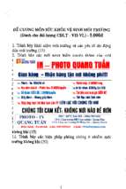 đề cương môn sức khỏe vệ sinh môi trường