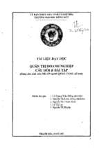 Quản trị doanh nghiệp câu hỏi và bài tập chuẩn 2018