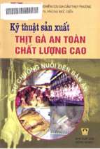 Kỹ thuật sản xuất thịt gà an toàn chất lượng cao