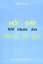 Hỏi  đáp về thức ăn cho gà   vịt   lợn