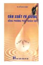 Sản xuất cá giống bằng phương pháp nhân tạo