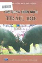 Cẩm nang chăn nuôi trâu, bò