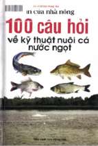 100 câu hỏi về kỹ thuật nuôi cá nước ngọt