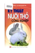 Kỹ thuật nuôi thỏ công nghiệp