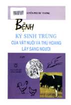 Bệnh ký sinh trùng của vật nuôi và thú hoang lây sang người   tập 1