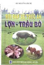 Hỏi đáp về thức ăn lợn   trâu bò
