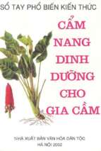 Cẩm nang dinh dưỡng cho gia cầm