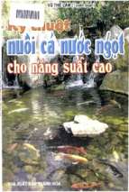 Kỹ thuật nuôi cá nước ngọt cho năng suất cao