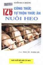 126 công thức tự trộn thức ăn nuôi heo
