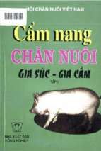 Cẩm nang chăn nuôi gia súc   gia cầm tập 1