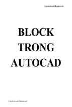 Block trong AutoCad - Phan Minh Tân