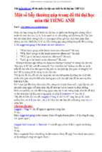 Bẫy thường gặp trong đề thi tiếng anh