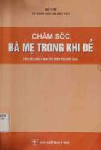 Tài liệu ôn tập cho kỳ thi tuyển viên chức ngành y tế năm 2017 cham soc ba me trong de