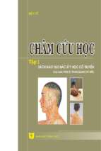 Châm cứu học (tập 1) sách đào tạo bác sĩ y học cổ truyền