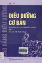 điều dưỡng cơ bản tập 1