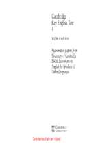 Cambridge key english test 4 (book)