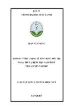 Khảo sát thực trạng kê đơn thuốc điều trị ngoại trú tại bệnh viện gang thép thái nguyên năm 2017