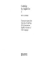 Cambridge key english test 3