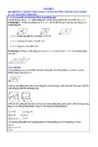 Vấn đề 2   giải nhanh quan hệ song song trong kg