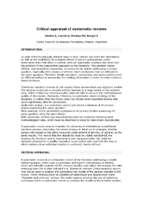 Critical appraisal of systematic reviews