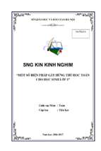 Skkn một số biện pháp gây hứng thú học toán cho học sinh lớp một