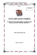 Skkn ứng dụng công nghệ thông tin trong việc rèn kĩ năng đọc cho học sinh lớp 4.