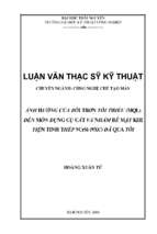 ảnh hưởng của bôi trơn tối thiểu (mql) đến mòn dụng cụ cắt và nhám bề mặt khi tiện tinh thép 9crsi (9xc) qua tôi