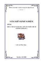 Skkn rèn kĩ năng đọc viết số có 4 chữ số cho học sinh lớp 3