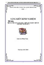 Skkn rèn kĩ năng đọc viết số có 4 chữ số cho học sinh lớp 3.(1)