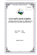 Skkn giúp học sinh lớp một thao tác trên mẫu vật tự làm để nâng cao chất lượng môn toán.